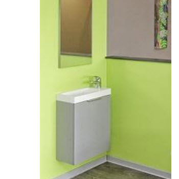 Ensemble ESPACE TOILETTE Meuble + Plan Vasque + Miroir