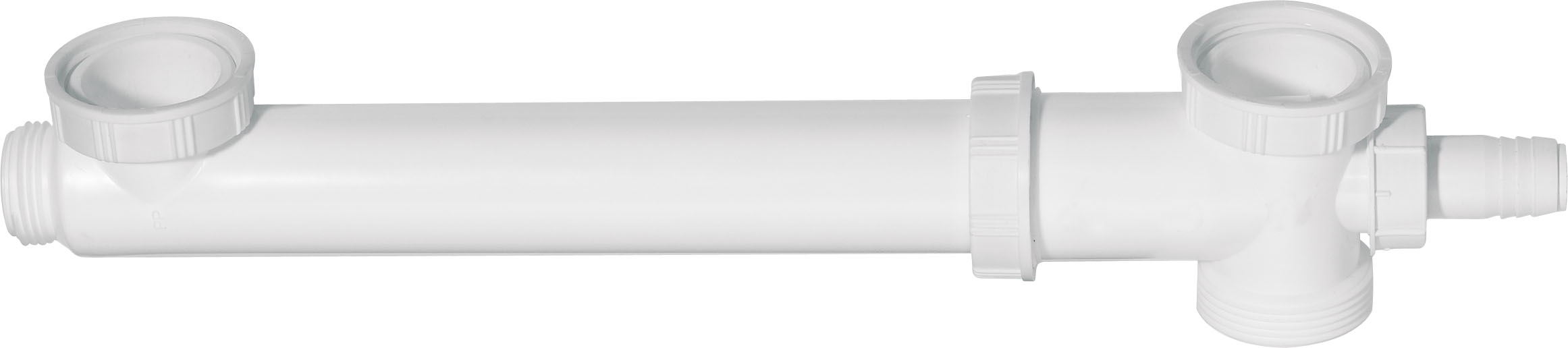 TUBULURE EVIER INOX 2 CUVES