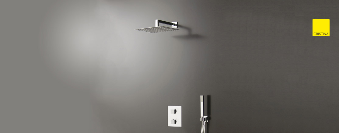 PACK ENCASTRE DOUCHE THERMOSTATIQUE EXEVUTIVE POMME 25 CM