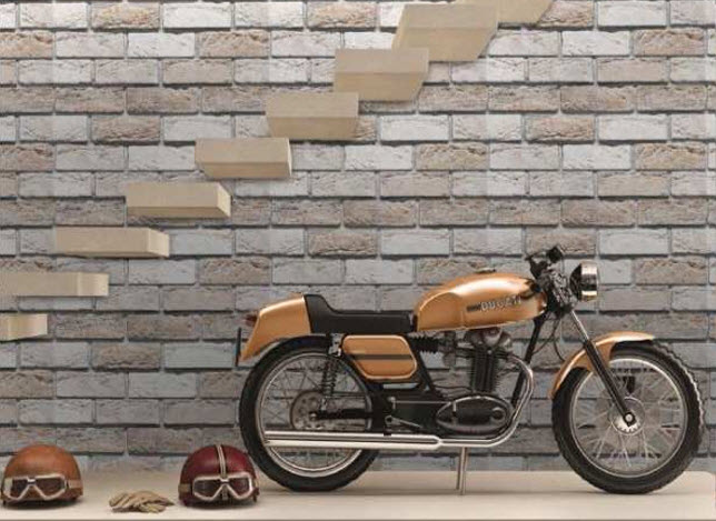 Carreau mural relief LACROIX BEIGE