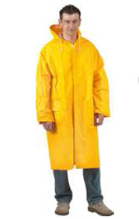 MANTEAU DE PLUIE PVC JAUNE TXL