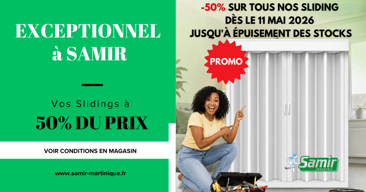 🚨 EXCEPTIONNEL à SAMIR : vos SLIDINGS à 50% du prix  🚨