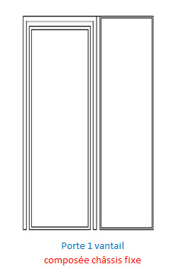 PORTE PVC 1 VANTAIL