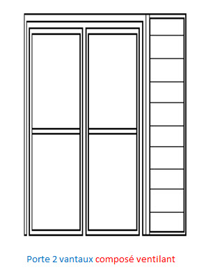 PORTE SOLEAL 2 VANTAUX