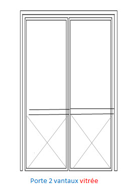 PORTE SOLEAL 2 VANTAUX