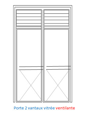 PORTE SOLEAL 2 VANTAUX