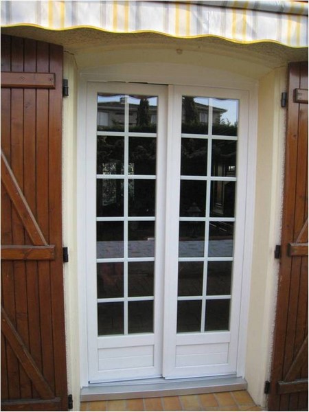 PORTE PVC 2 VANTAUX