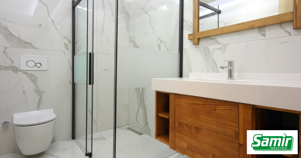 Votre cabine de douche sur mesure avec tous accessoires chez Samir