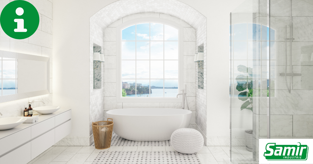 Optimiser l’aménagement d’une salle de bain grâce au sur mesure en vitrerie et menuiserie aluminium - SAMIR Martinique