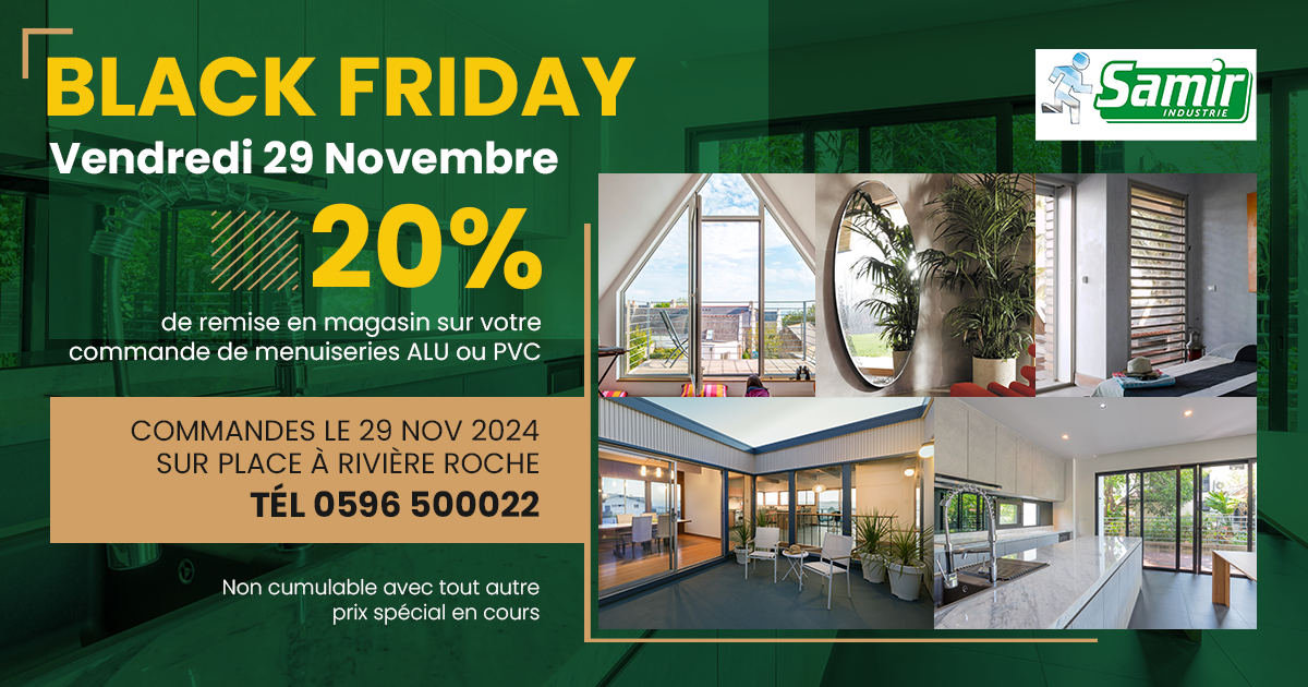 -20%  BLACK FRIDAY sur toute la gamme SAMIR :  Soyez prêt !