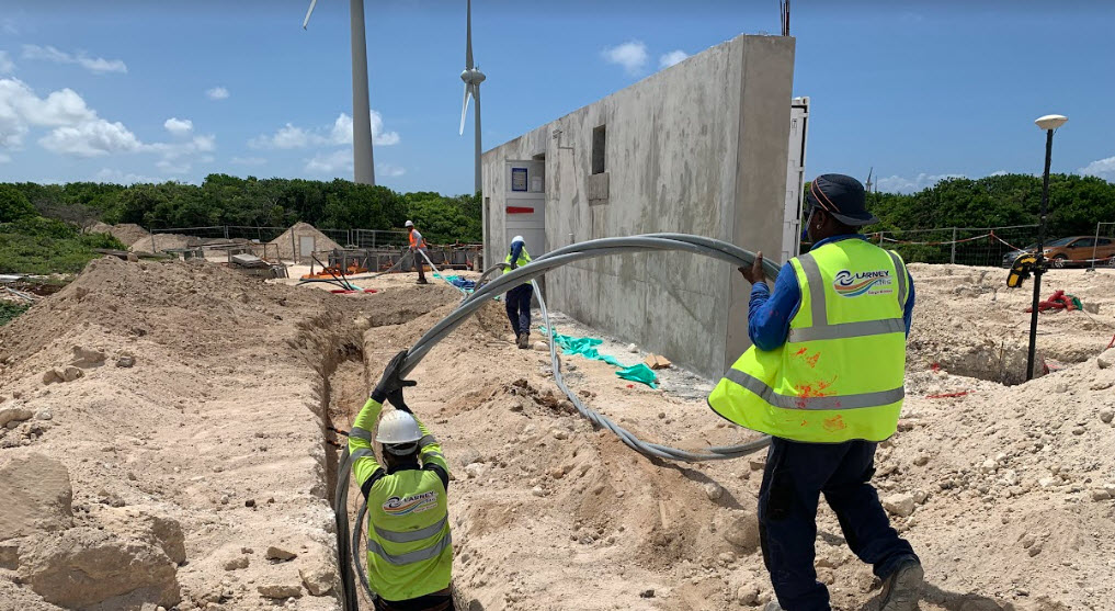 Prestation d'éclairage chantier pour travaux d'enrobé