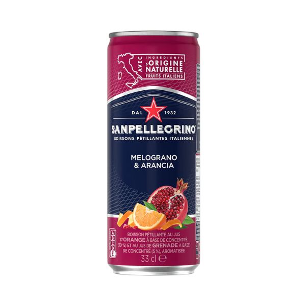 Boisson Pétillante SAN PELLEGRINO Aromatisée Grenade et Orange