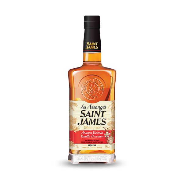 Rhum SAINT JAMES Arrangé Ananas Victoria Vanille Bourbon 35°