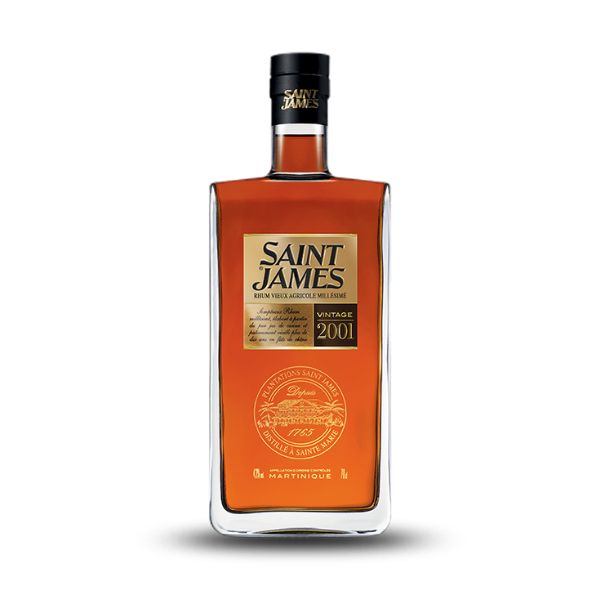 Rhum SAINT JAMES Vieux Millésime 2001 43°