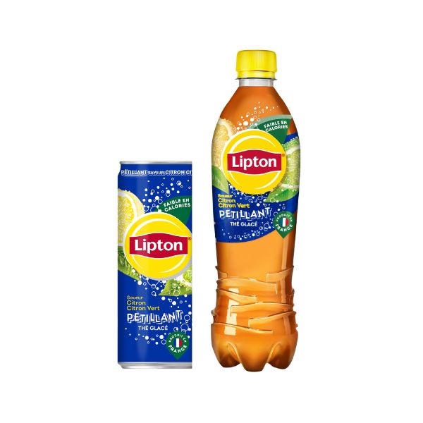Thé Glacé LIPTON Ice Tea Citron Citron Vert Pétillant