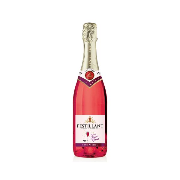 Vin Effervescent Sans Alcool FESTILLANT Cassis