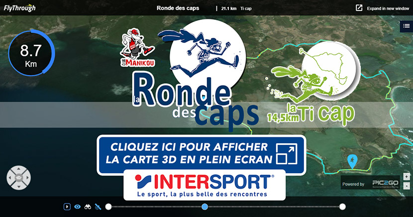 Naviguez en 3D sur le parcours de la Ronde des Caps 2022