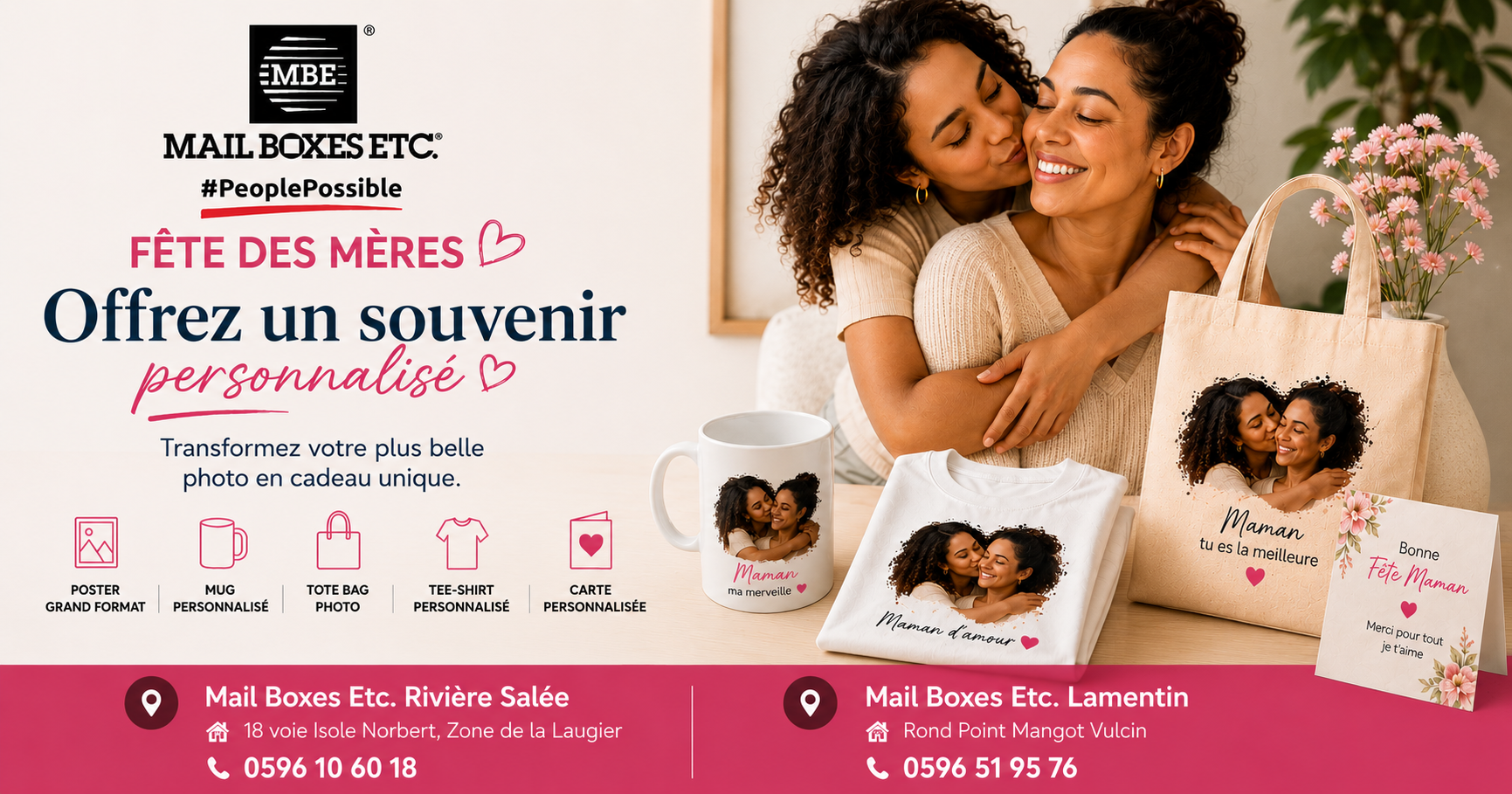 Cadeaux personnalisés fête des mères en Martinique