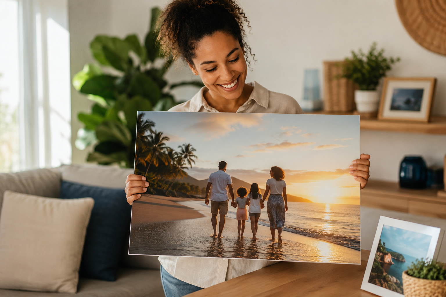 Impression photo en Martinique avec tirage grand format et support plexiglass