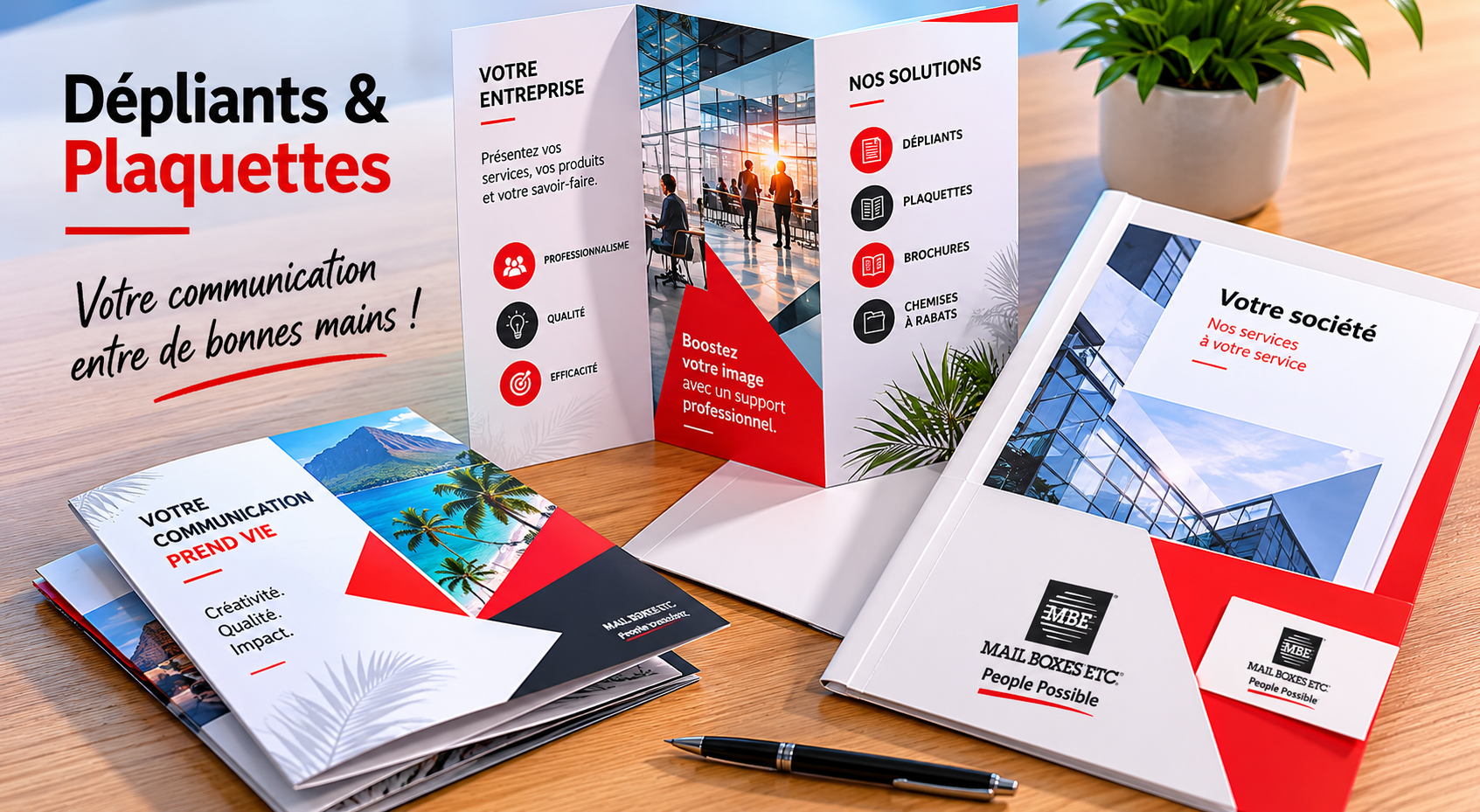 Impression de dépliants et plaquettes commerciales en Martinique
