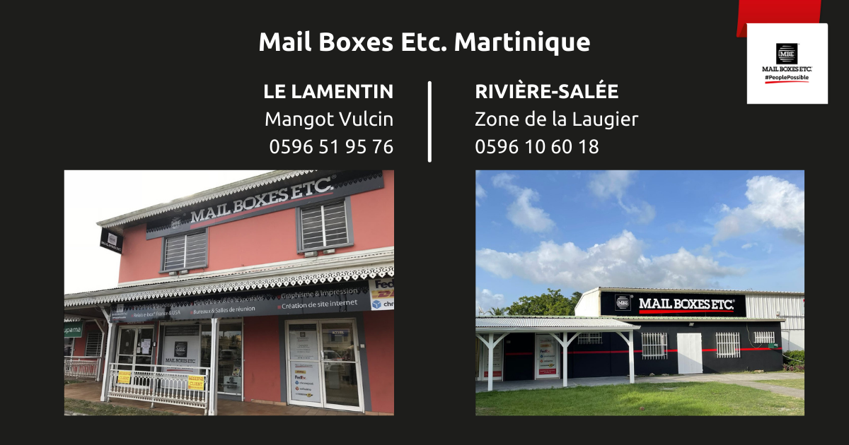 Papeterie et fournitures de bureau  Martinique Mail Boxes Etc. Martinique