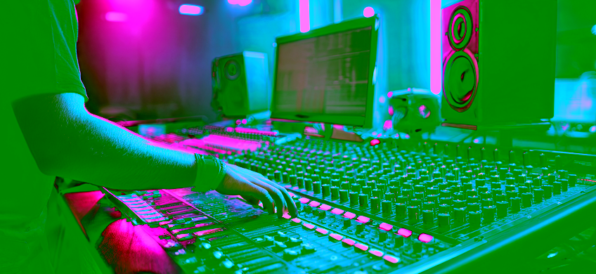 Pro Tools Editing Mixing Board