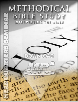 Methodical Bible Study (Interpreting the Bible) - MP3