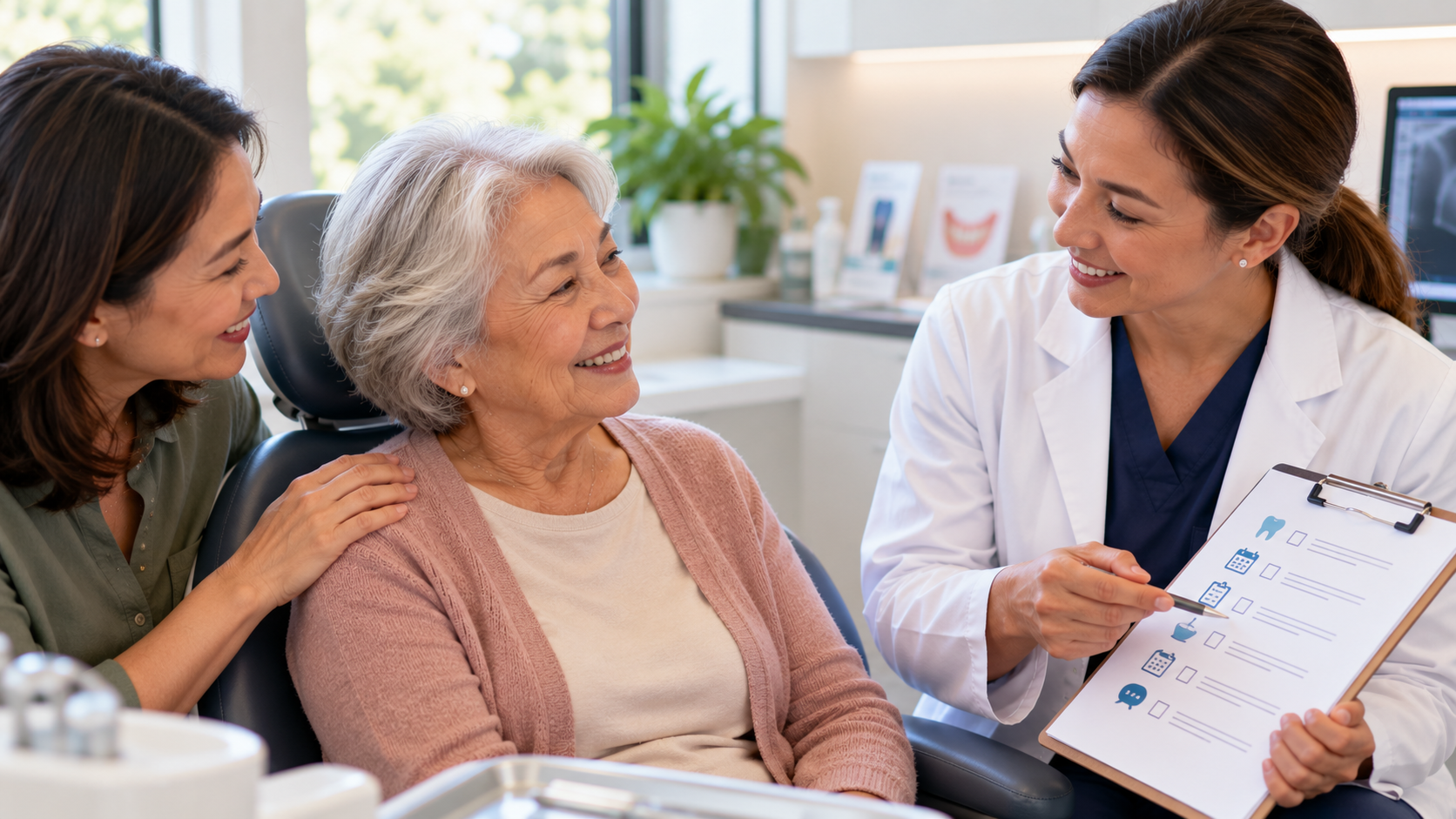 A Checklist for Coordinating a Parent's Denture Care