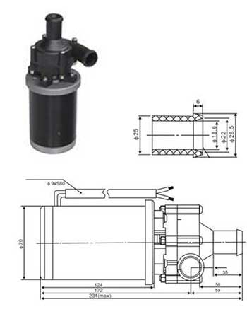 Water Pump BAC17 - 17mm
