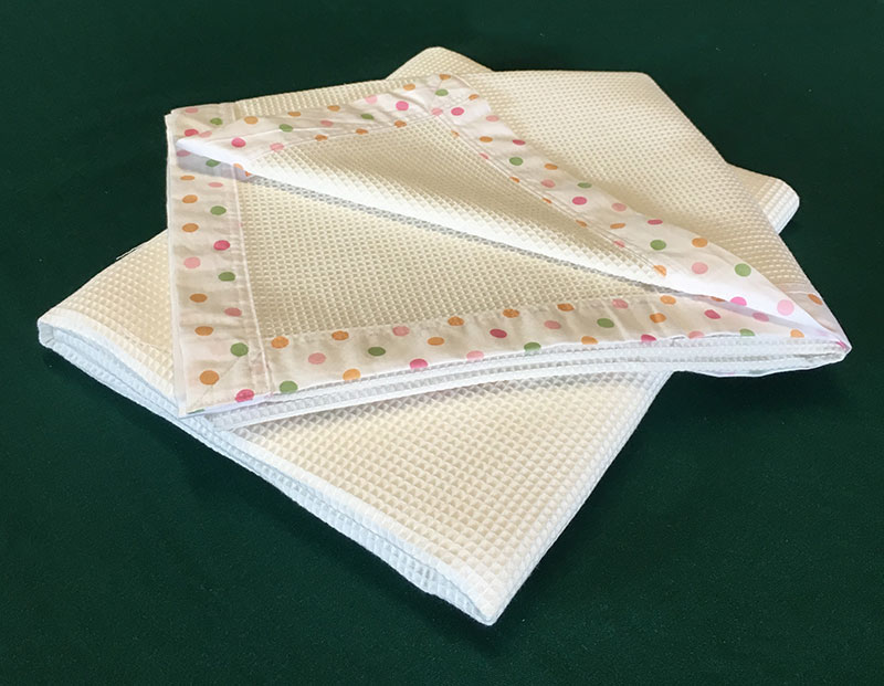 Cot Blanket - Satin Bound in Natural Colour