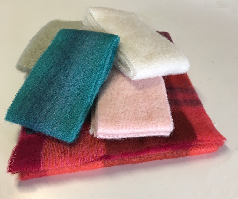 Mohair Throw Rugs