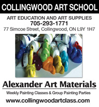 Collingwood Art school and art materials ad.
