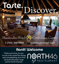 North 46 restaurant at Manitoulin Hotel.