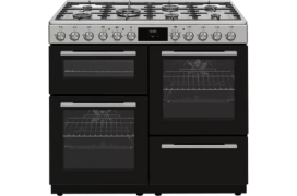 F/S 100cm 4 x Cavity Range Cooker Stainless Steel