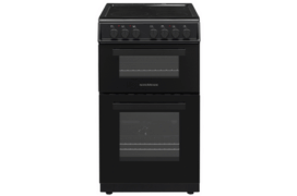 FS 50cm Twin Cavity Electric Fan Cooker with Ceramic Top Black