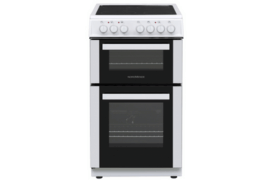 FS 50cm Twin Cavity Electric Fan Cooker with Ceramic Top White