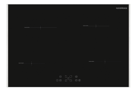 78cm 4 x Zone Touch Control Induction Hob Black Framed
