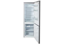 60cm Freestanding 186cm Low Frost Fridge Freezer Silver