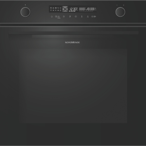 Built In 72L Multifunction Oven Catalytic Liners Digital Programmer Black Glass