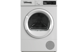 Freestanding 8kg Heat Pump Tumble Dryer White E Energy Rated