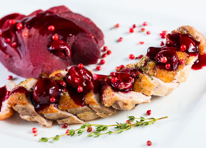 Duck Breasts with Redcurrant Sauce