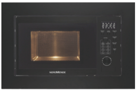 20L Built In Microwave + Grill Black