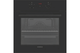 Built In 65L Single Fan Oven Grill Timer Black Glass