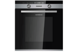 70 Litre Multifunction Single Oven with Catalytic Liners Stainless Steel & Black Glass