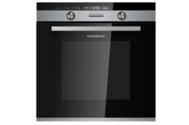 70 Litre Multifunction Single Oven with Pyrolytic Cleaning Stainless Steel & Black Glass