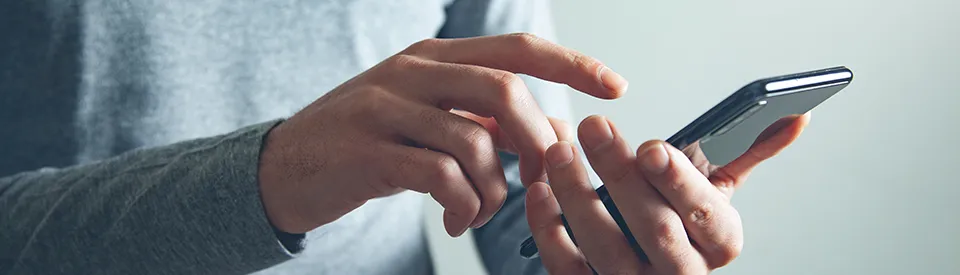 person holding a smart phone