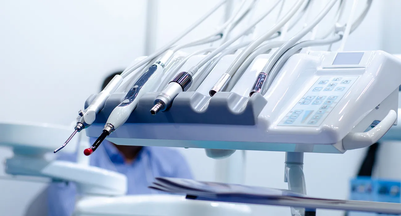 dental tools at dentist office