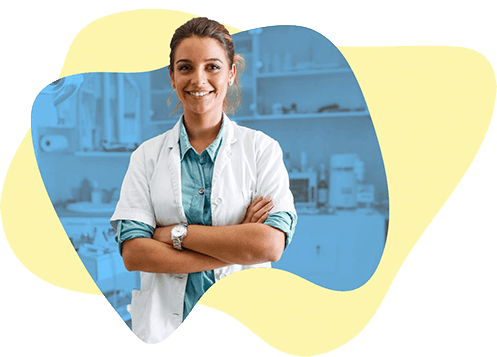 dentist with arms folded and happy to help emergency dental service