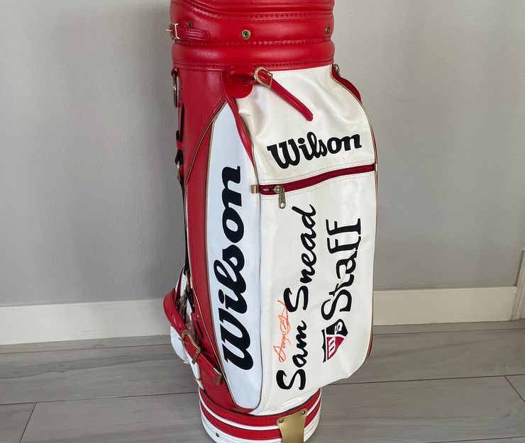 Sam Snead Signed Personal Wilson Staff Bag - COA - RH Sikes Collection ...