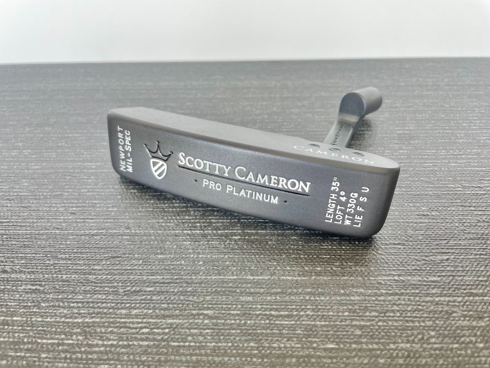 Scotty Cameron Newport Mil Spec Pro Platinum - Matte Aqua Finish 